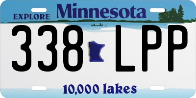 MN license plate 338LPP