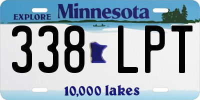 MN license plate 338LPT