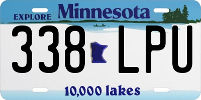MN license plate 338LPU