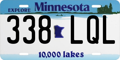 MN license plate 338LQL