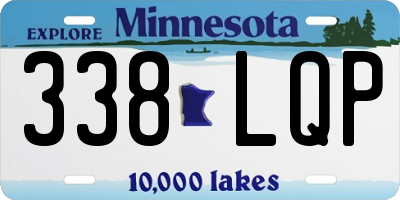 MN license plate 338LQP
