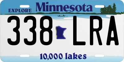 MN license plate 338LRA