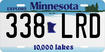 MN license plate 338LRD