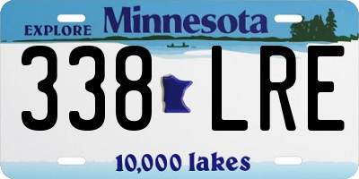 MN license plate 338LRE