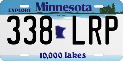 MN license plate 338LRP