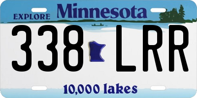 MN license plate 338LRR