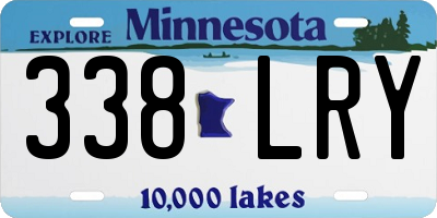 MN license plate 338LRY