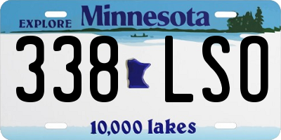 MN license plate 338LSO