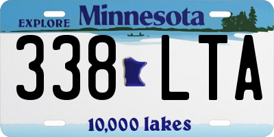 MN license plate 338LTA