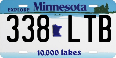 MN license plate 338LTB