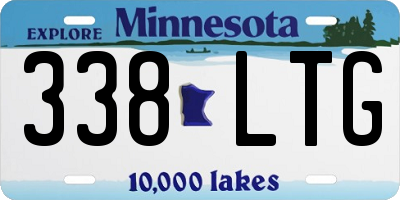 MN license plate 338LTG