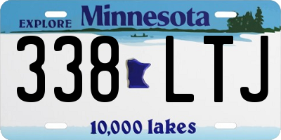 MN license plate 338LTJ