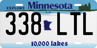 MN license plate 338LTL