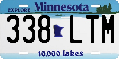 MN license plate 338LTM