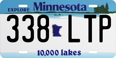 MN license plate 338LTP