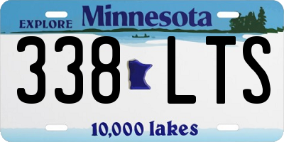 MN license plate 338LTS