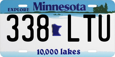 MN license plate 338LTU