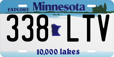 MN license plate 338LTV