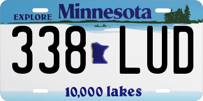 MN license plate 338LUD