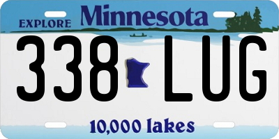 MN license plate 338LUG