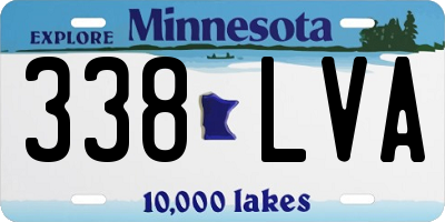 MN license plate 338LVA