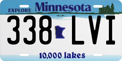 MN license plate 338LVI
