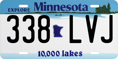 MN license plate 338LVJ