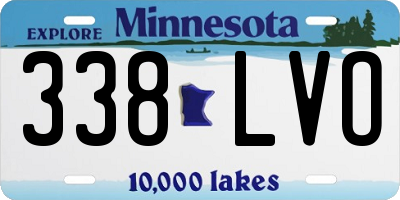 MN license plate 338LVO