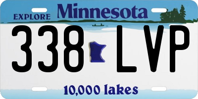 MN license plate 338LVP