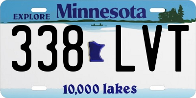 MN license plate 338LVT