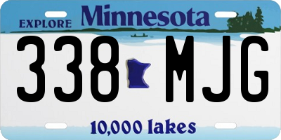 MN license plate 338MJG