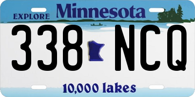MN license plate 338NCQ
