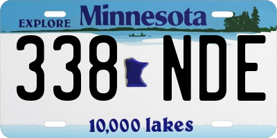 MN license plate 338NDE