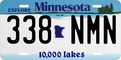 MN license plate 338NMN