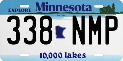 MN license plate 338NMP