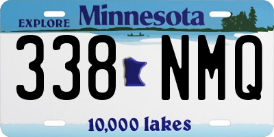 MN license plate 338NMQ