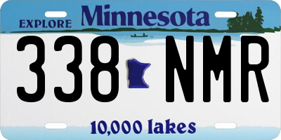 MN license plate 338NMR