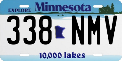 MN license plate 338NMV