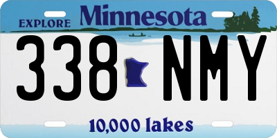 MN license plate 338NMY