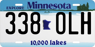 MN license plate 338OLH