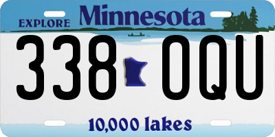 MN license plate 338OQU