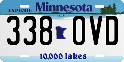 MN license plate 338OVD