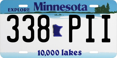 MN license plate 338PII