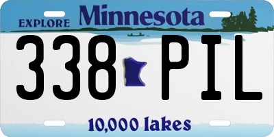 MN license plate 338PIL