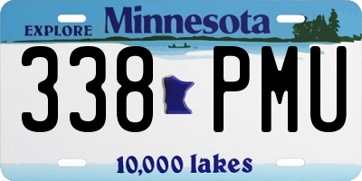 MN license plate 338PMU
