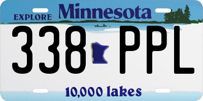 MN license plate 338PPL