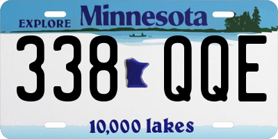 MN license plate 338QQE