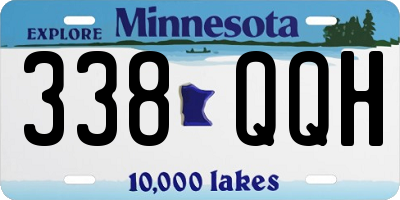 MN license plate 338QQH