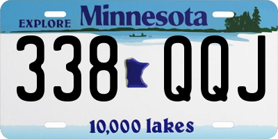 MN license plate 338QQJ