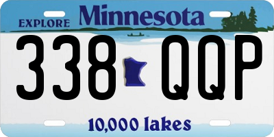 MN license plate 338QQP